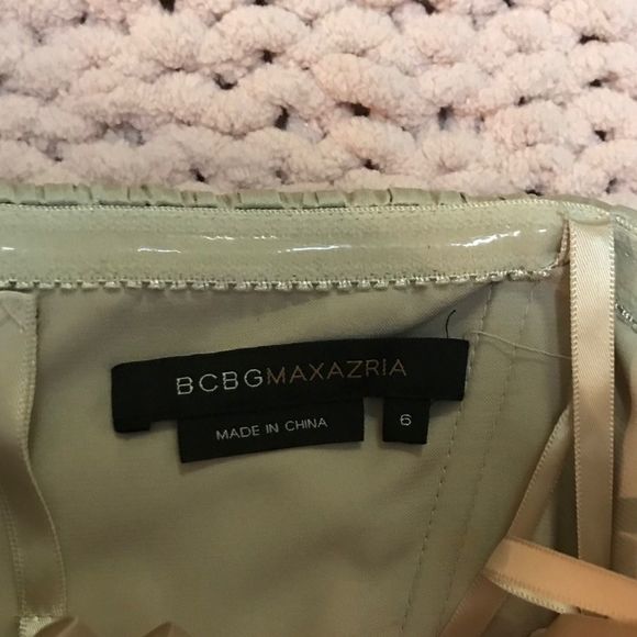 BCBGMAXAZRIA Strapless Silk Dress - Picture 7 of 8